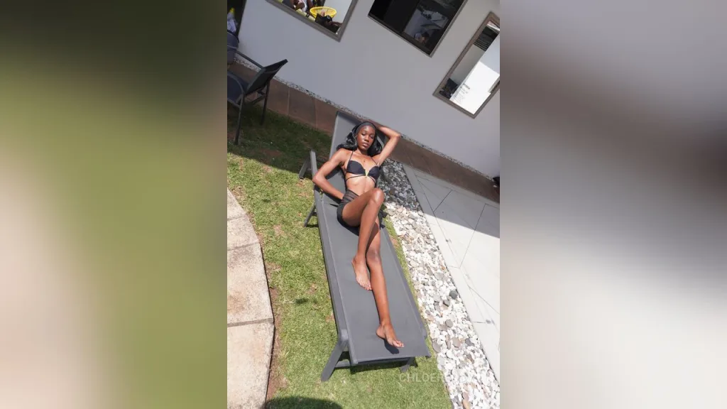 ChloeReddy — Black Bikini