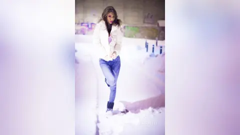 Arianna — Enjoying the snow!