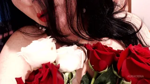 AuraCrina — Red and White Roses (love or passion?:)