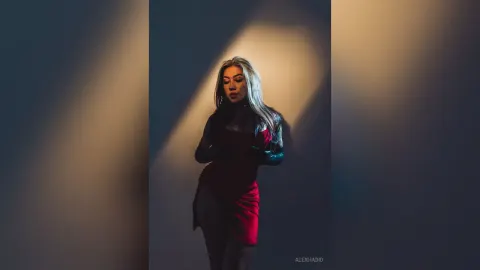AlexHadid — Red Dress