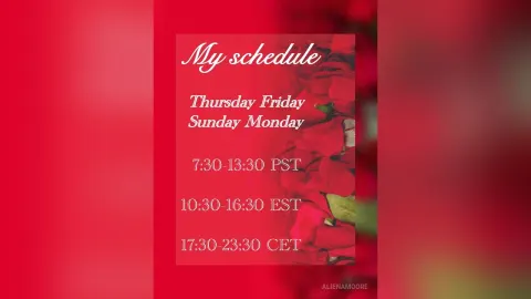 AlienaMoore — My live stream