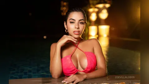 ZoeVillalobos — this bikini is coming off