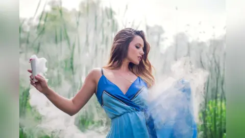CassyTorres — Sexy blue dress