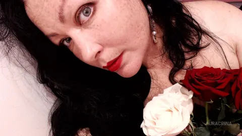 AuraCrina — Red and White Roses (love or passion?:)