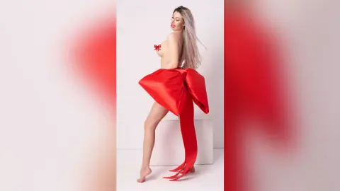 NickiBloom — red big bow