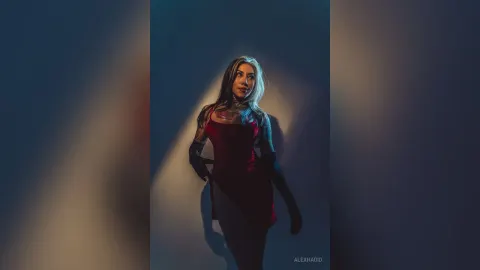AlexHadid — Red Dress