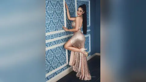 LaurenVenezs — walking on blue carpet