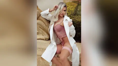 KaylaMinov — Sexy in The Castle Garden