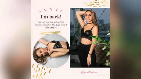 JanetShelton — I am back