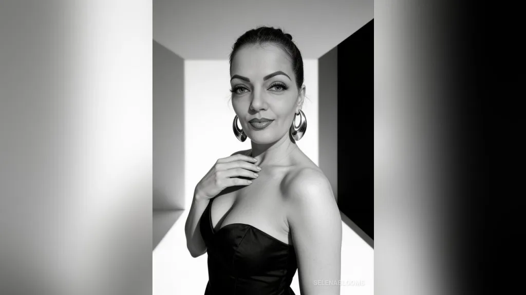 SelenaBlooms — Black and white
