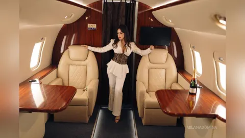 MilanaDomina — Mistress Milana in Private Jet 🛩️