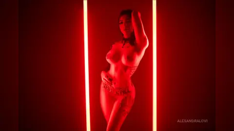 AlesandraLovi — Red reveals.