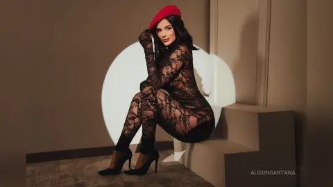 AlisonSantana — sexy lady in black