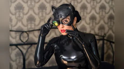 AngelikaCroft — Black Catsui!