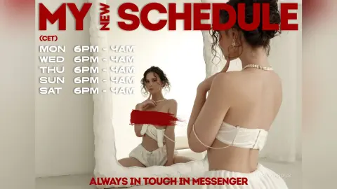 CristinaRous — Schedule❤️