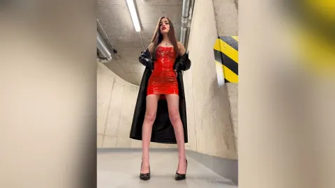 AlienaMoore — Dress Made of Red Tape