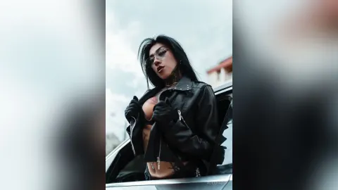 AlexHadid — Being Free/Leather Jacket. 😎