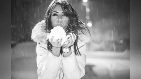 Arianna — Enjoying the snow!
