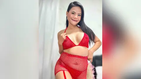 AmandaFah — Red lingerie 