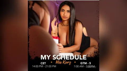MiaKorz — My schedule 📅