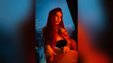 EveLux — Heels and fishnet