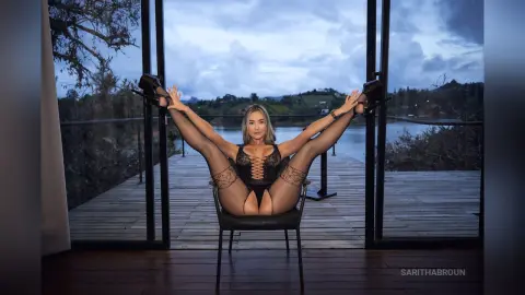 SarithaBroun — Fishnet bodysuit