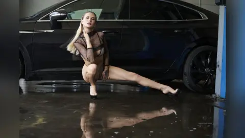 ChristineDavis — Washing car on heels!
