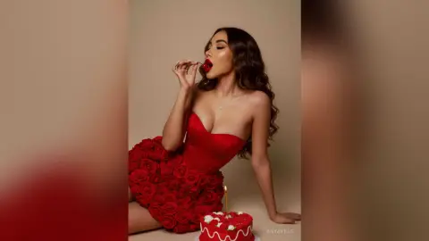 AnyaHills — A Lady in Red ❤️🌹💋