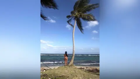 Miah — Palm trees and a pretty girl