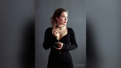 LanaBowie — black &amp; rose