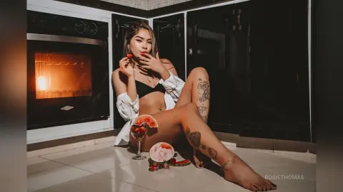 RosieThomas — Creamy strawberries 🔥😏