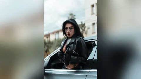 AlexHadid — Being Free/Leather Jacket. 😎