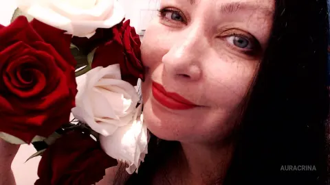 AuraCrina — Red and White Roses (love or passion?:)