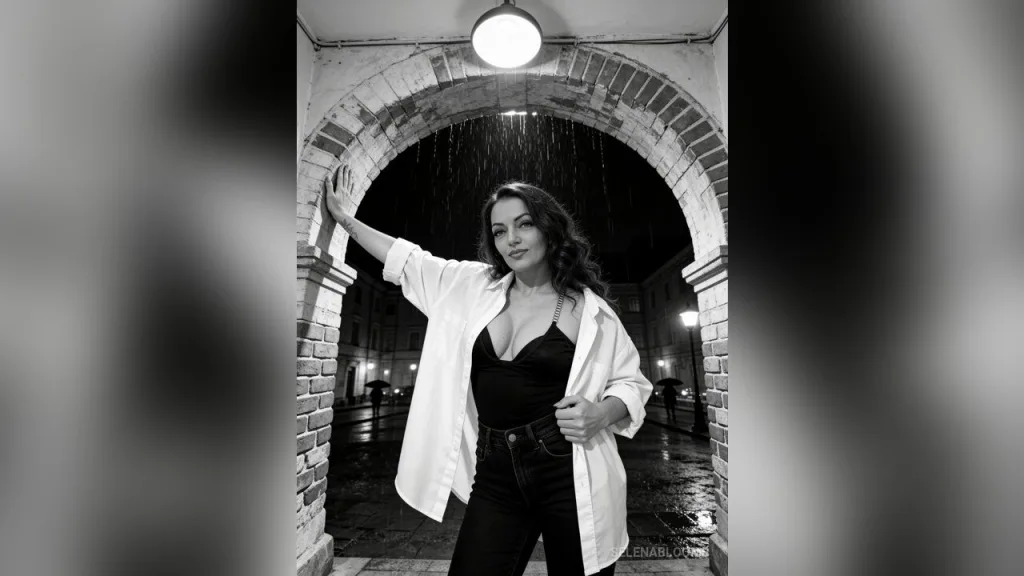 SelenaBlooms — Black and white