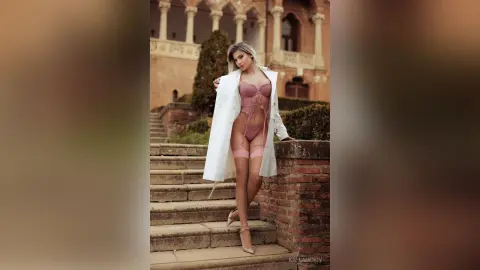 KaylaMinov — Sexy in The Castle Garden