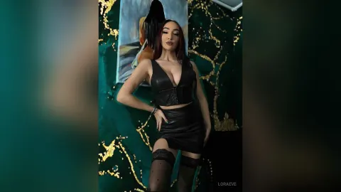 LoraEve — Leather fetish! 