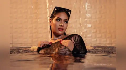 SophieHamilton — Night at the pool