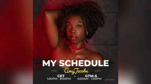 AmyJacobs — My schedule 📅