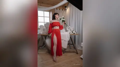 RitaDerry — red dress