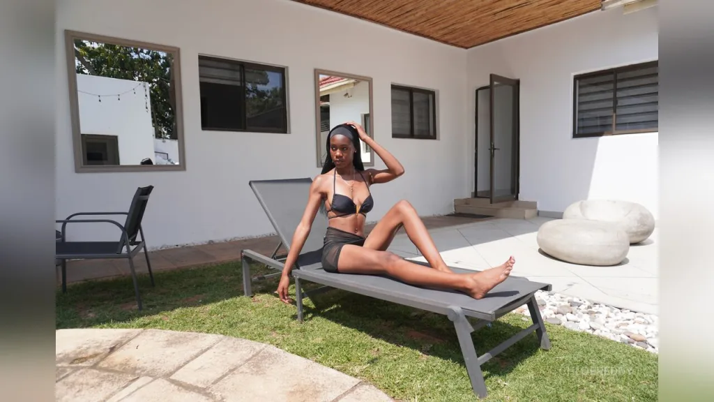 ChloeReddy — Black Bikini