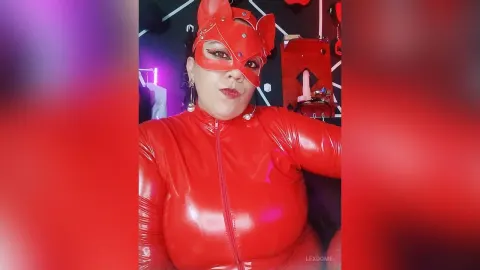 LexDome — Red catsuit