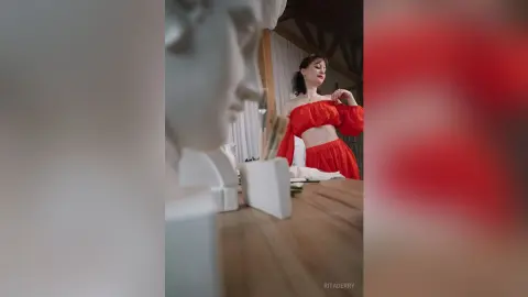 RitaDerry — red dress