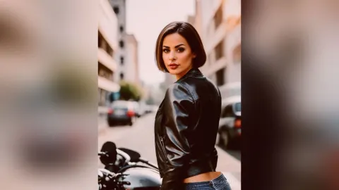 AgleaSwan — Leather jacket