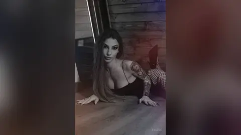 EveLux — Heels and fishnet