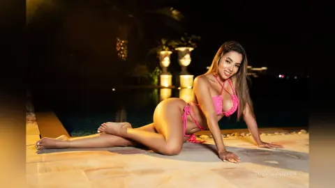 ZoeVillalobos — this bikini is coming off