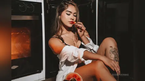 RosieThomas — Creamy strawberries 🔥😏