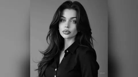 Chloe — B&amp;W portrait 🖤