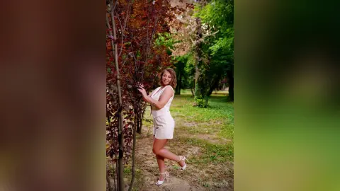 StephanieNoir — Joy in nature among the green trees.