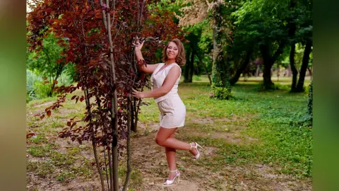 StephanieNoir — Joy in nature among the green trees.