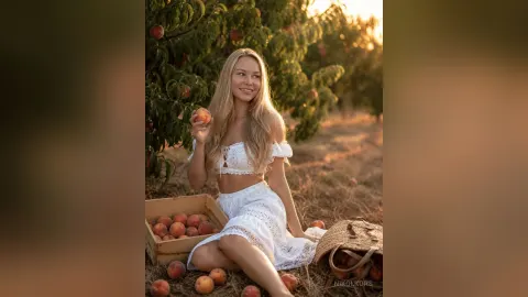 NikolKors — Nikol with peaches 🍑